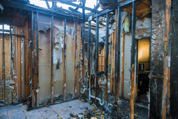 Professional Fire Damage Restoration technician working in Cleveland, FL